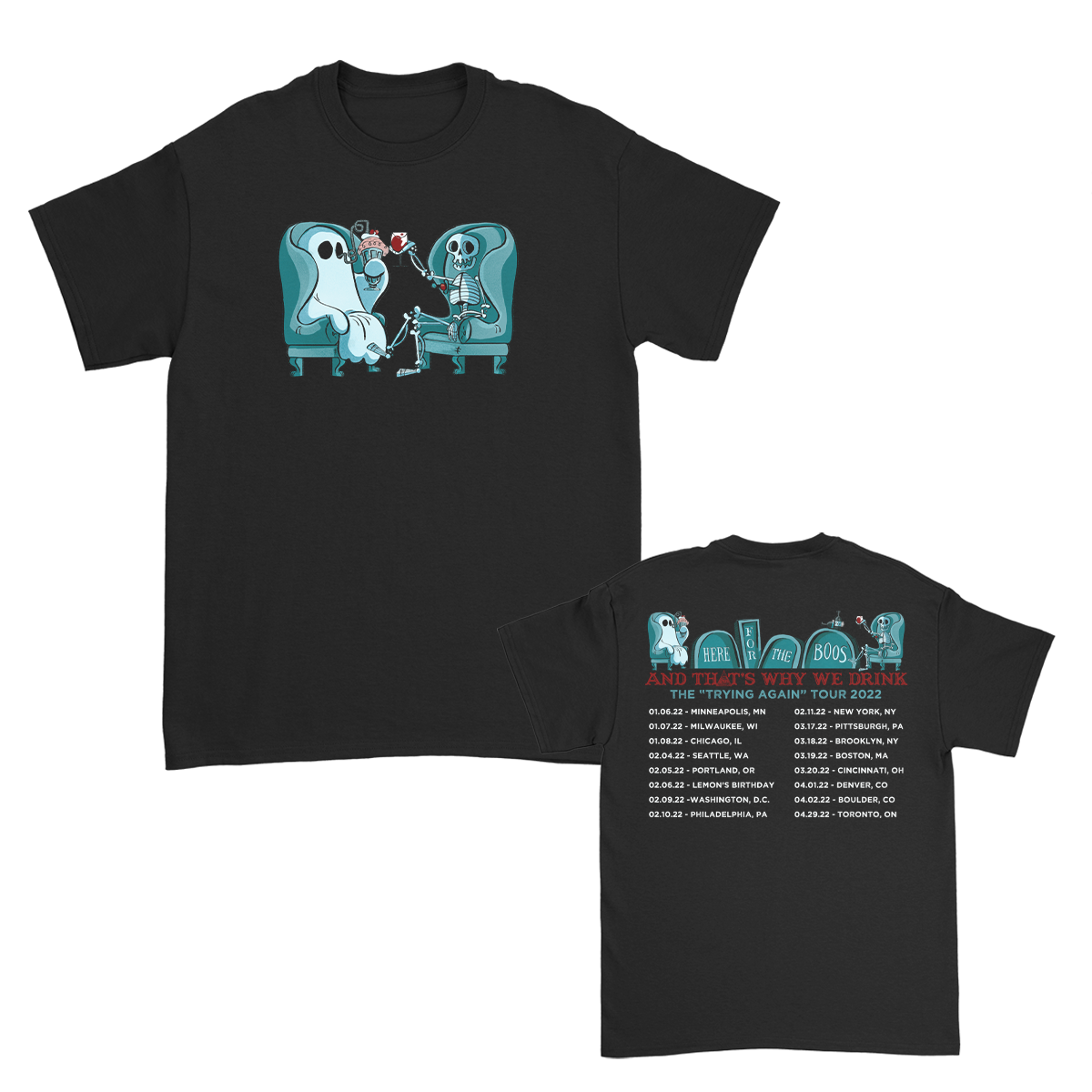 Trying Again Tour 2022 T-Shirt (Black)