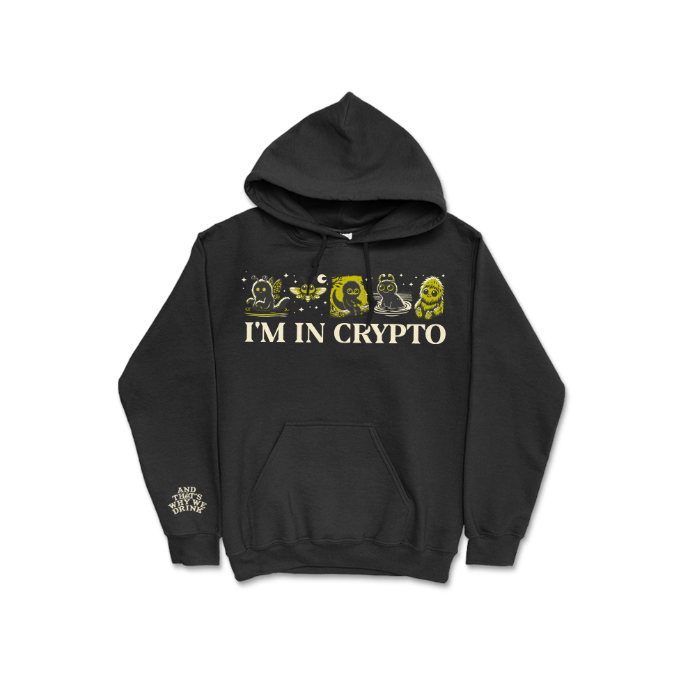 I’m In Crypto Pullover Hoodie (Black)