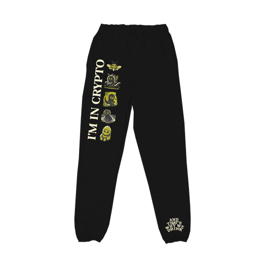 I’m In Crypto Sweatpants (Black)