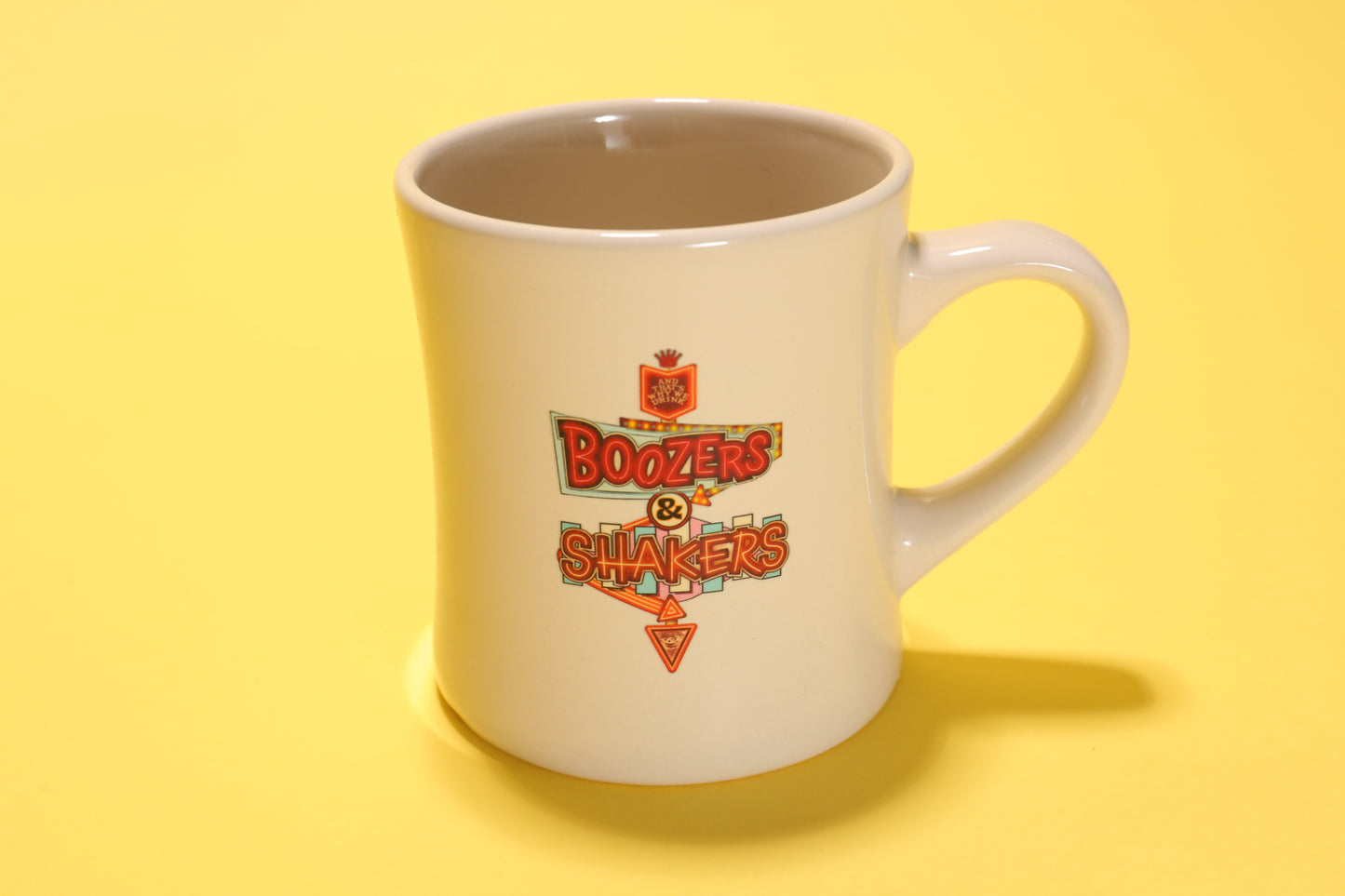 Boozers & Shakers Diner Mug (White)