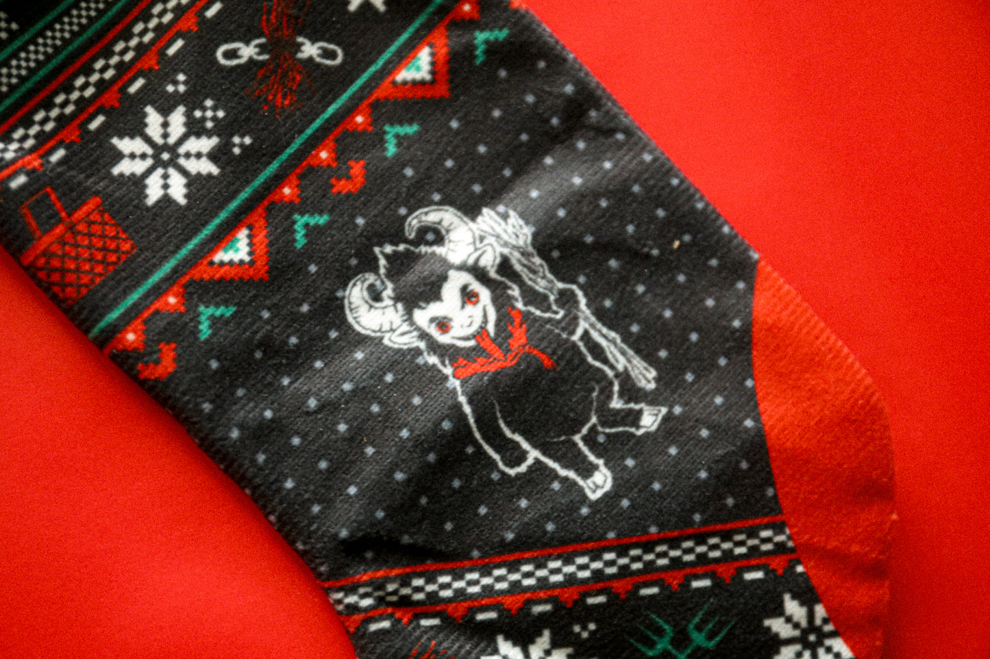 Small Krampus Holiday Stocking