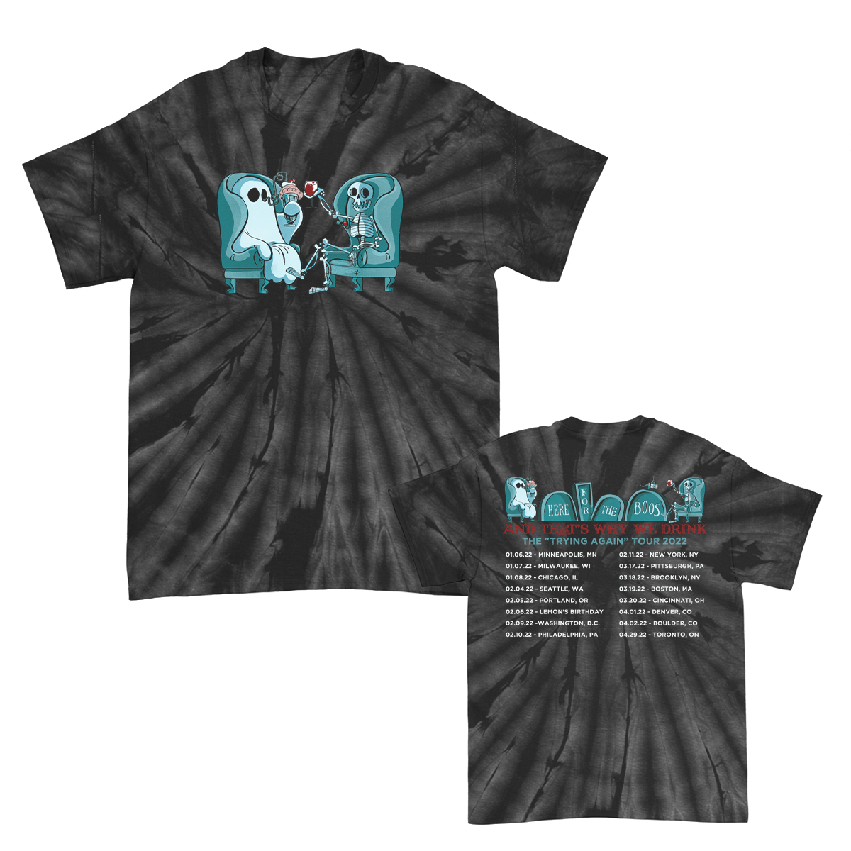 Trying Again Tour 2022 T-Shirt (Black Dye)