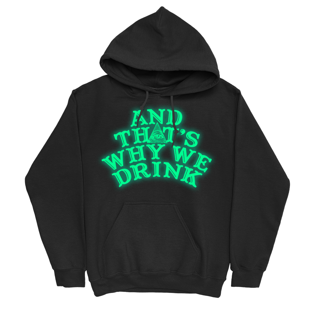 Glow Logo Pullover Hoodie (Black)