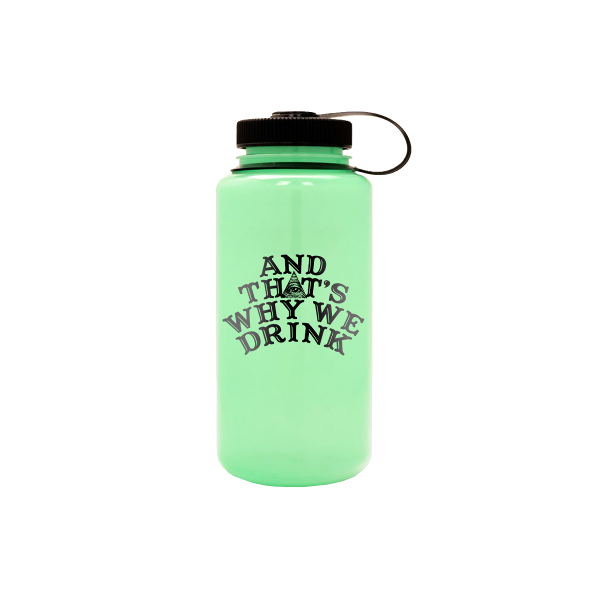 Logo Nalgene Water Bottle (Glow In The Dark)