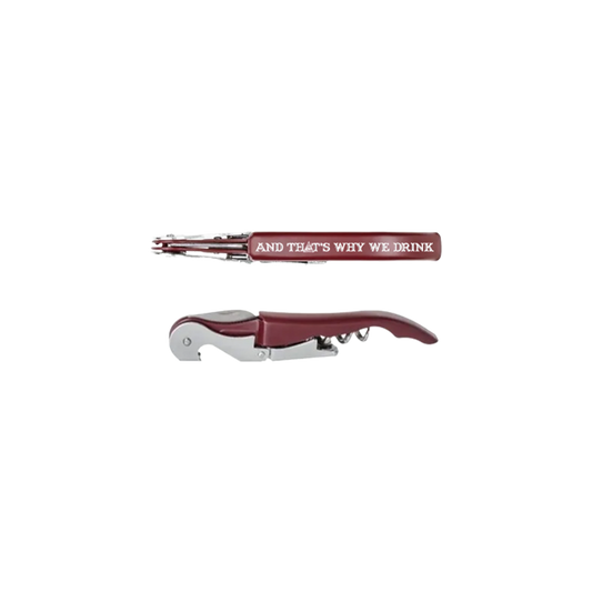 Logo Corkscrew (Chrome/Maroon)