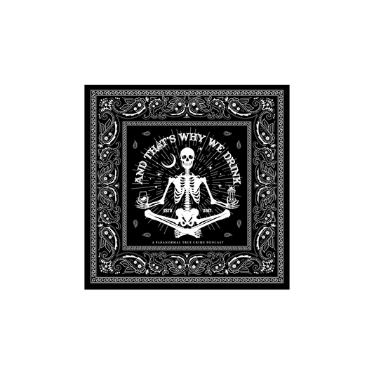 Skeletal Meditation Glow Bandana (Black)