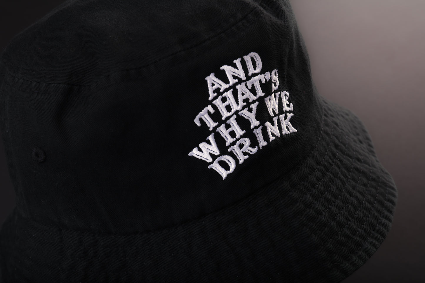 Logo Bucket Hat (Black)