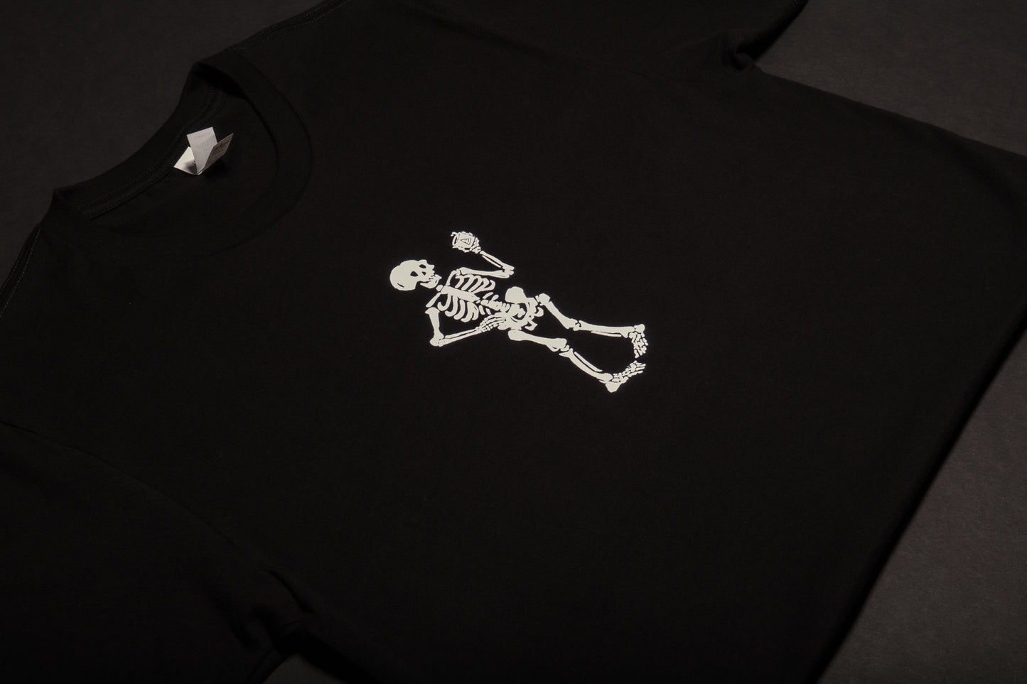 Dancing Skeleton Crop Top (Black)