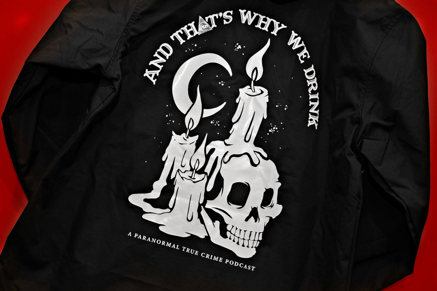 Candle Skull Anorak Jacket (Black)