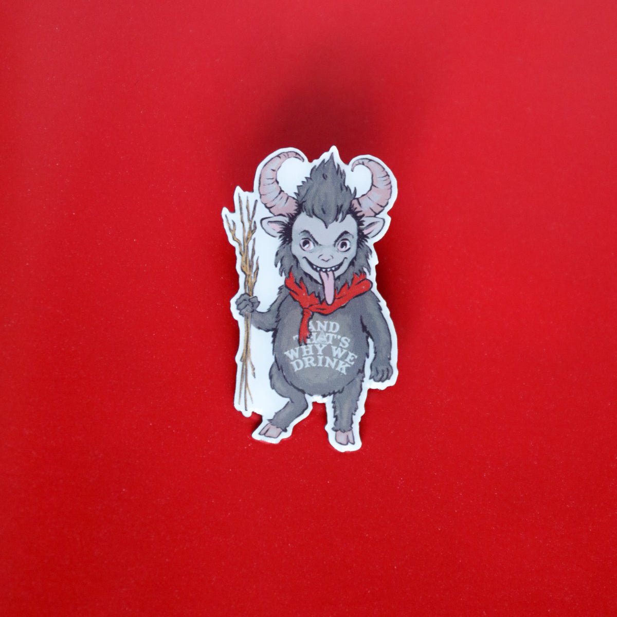 Krampus Enamel Pin