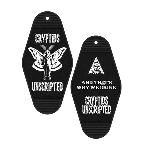 Cryptids Unscripted Hotel Keychain (Black)