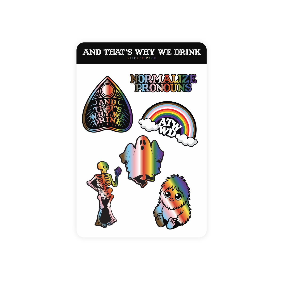 Pride Sticker Sheet (Rainbow)