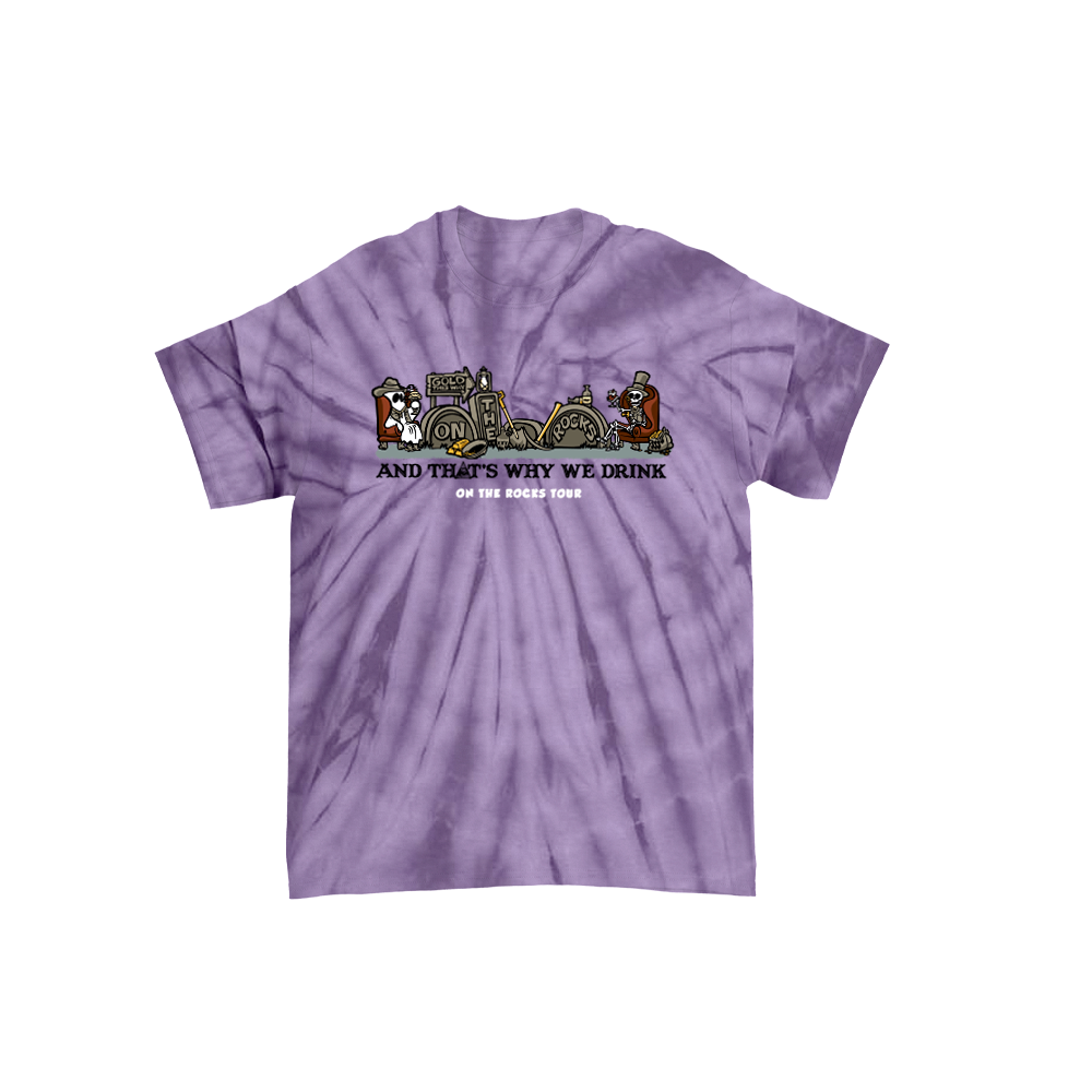 On The Rocks Tour Dye T-Shirt (Spider Purple)