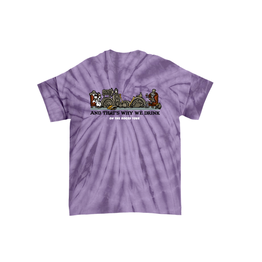 On The Rocks Tour Dye T-Shirt (Spider Purple)