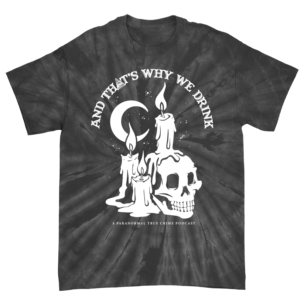 Candle Skull Tee (Black Spider Dye)