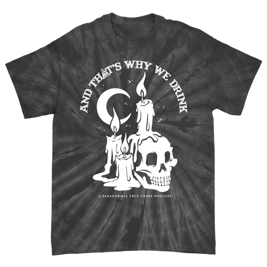 Candle Skull Tee (Black Spider Dye)