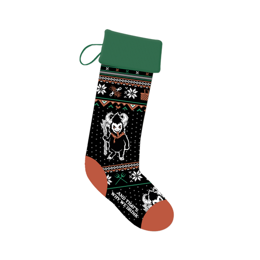 Small Krampus Holiday Stocking