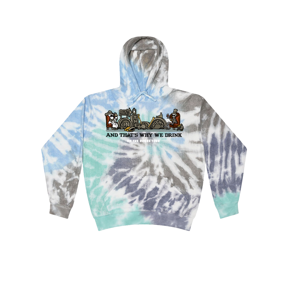 On The Rocks Tour Dye Pullover Hoodie (Glacier Blue)