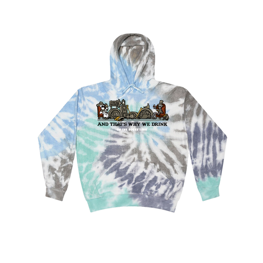 On The Rocks Tour Dye Pullover Hoodie (Glacier Blue)