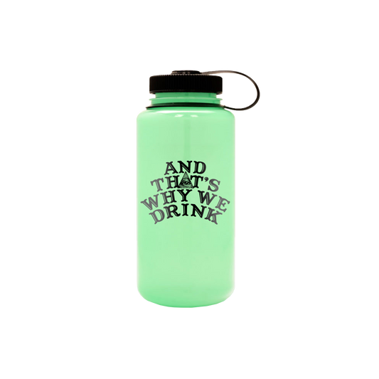 Logo Nalgene Water Bottle (Glow In The Dark)