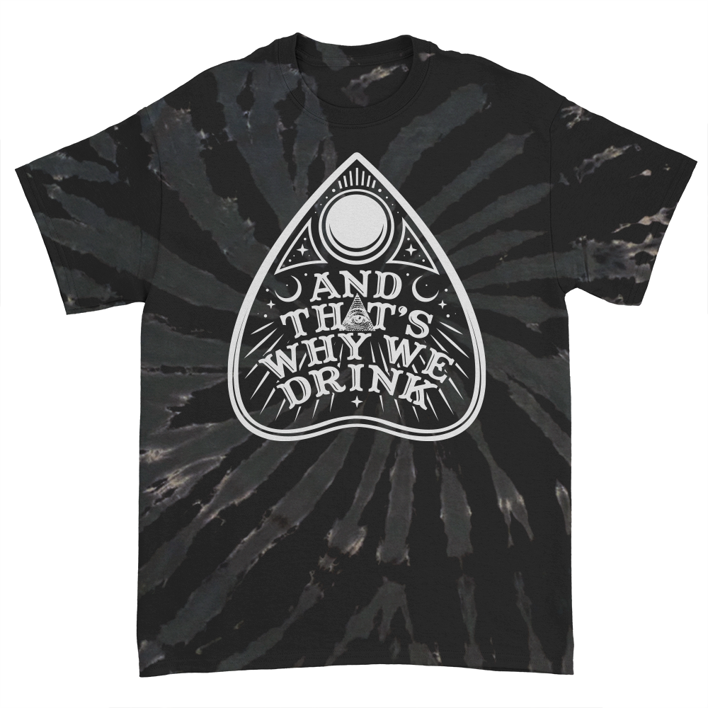 Planchette Logo T-Shirt (Black Swirl Dye)