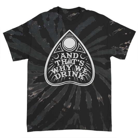 Planchette Logo T-Shirt (Black Swirl Dye)