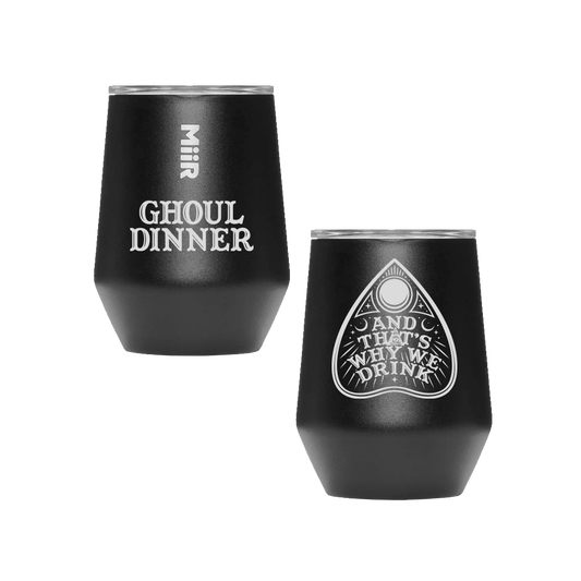 Ghoul Dinner Wine Tumbler (Black)