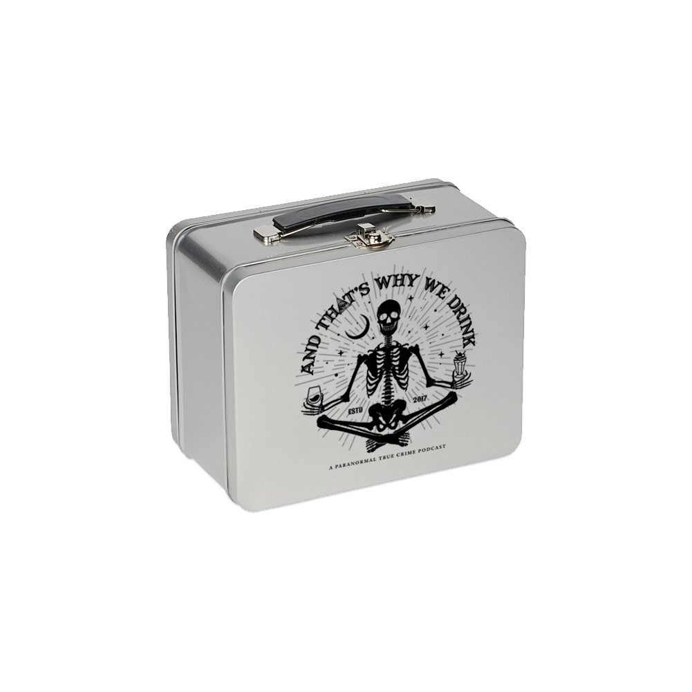 Meditating Skeleton Lunch Box (Silver)