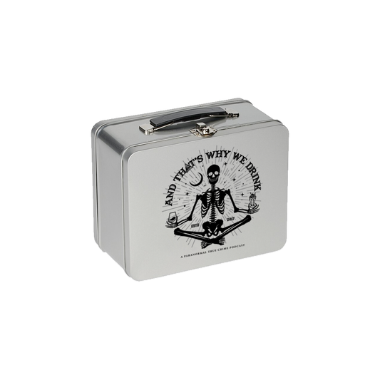 Meditating Skeleton Lunch Box (Silver)