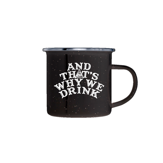 Logo Camping Mug (Speckled Black)