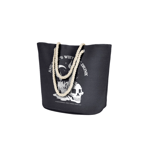 Candle Skull Beach Tote (Washed Black)